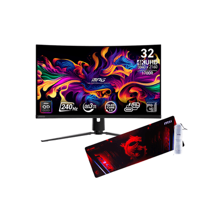 Refurbished MSI MPG 321CURX 32" QD-OLED 4K UHD 240Hz 0.03ms Curved Gaming Monitor