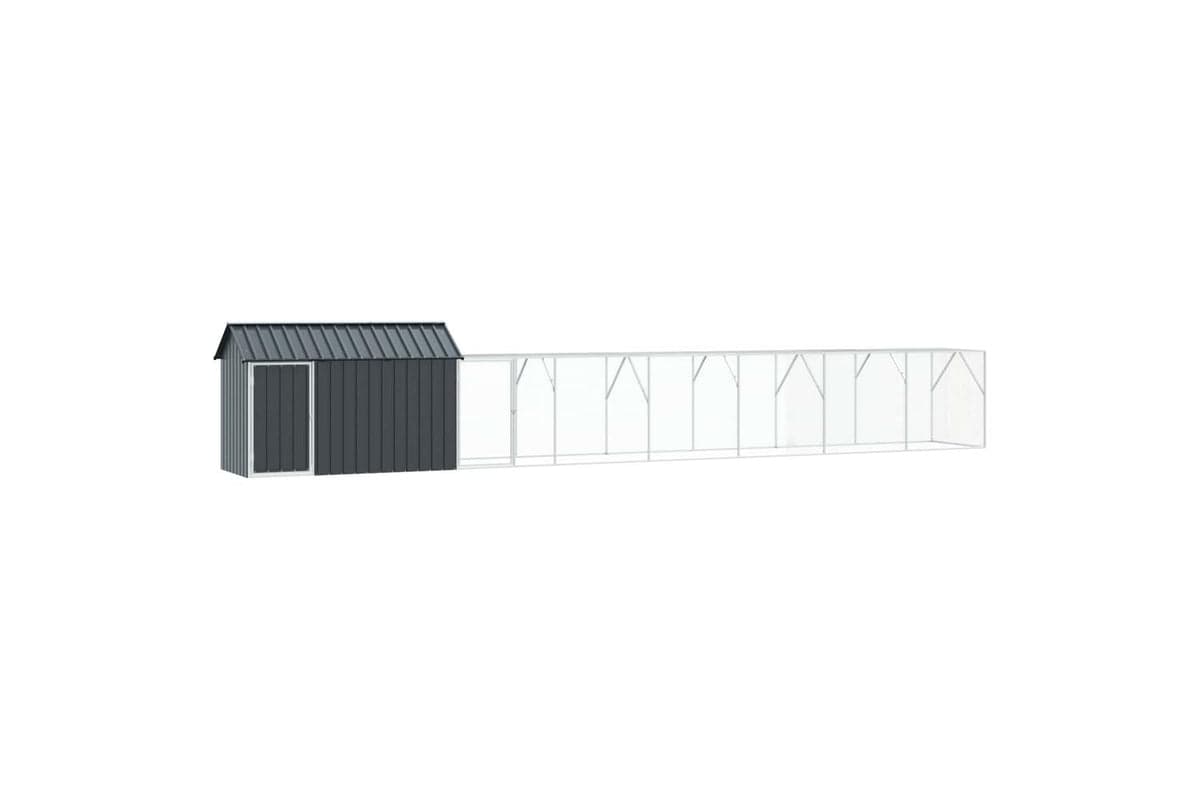 Vidaxl Bird Cage Anthracite 8215 X 111 X 142 Cm Galvanised Steel