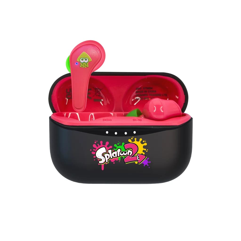 OTL Nintendo Spatoon 2 In-Ear True Wireless Earbuds - Pink & Black | ST0884