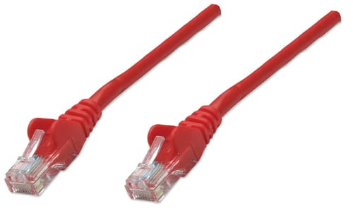 INTELLINET - NETWORK CABLE CAT5E CCA 20M RED U/UTP SNAGLESS/BOOTED