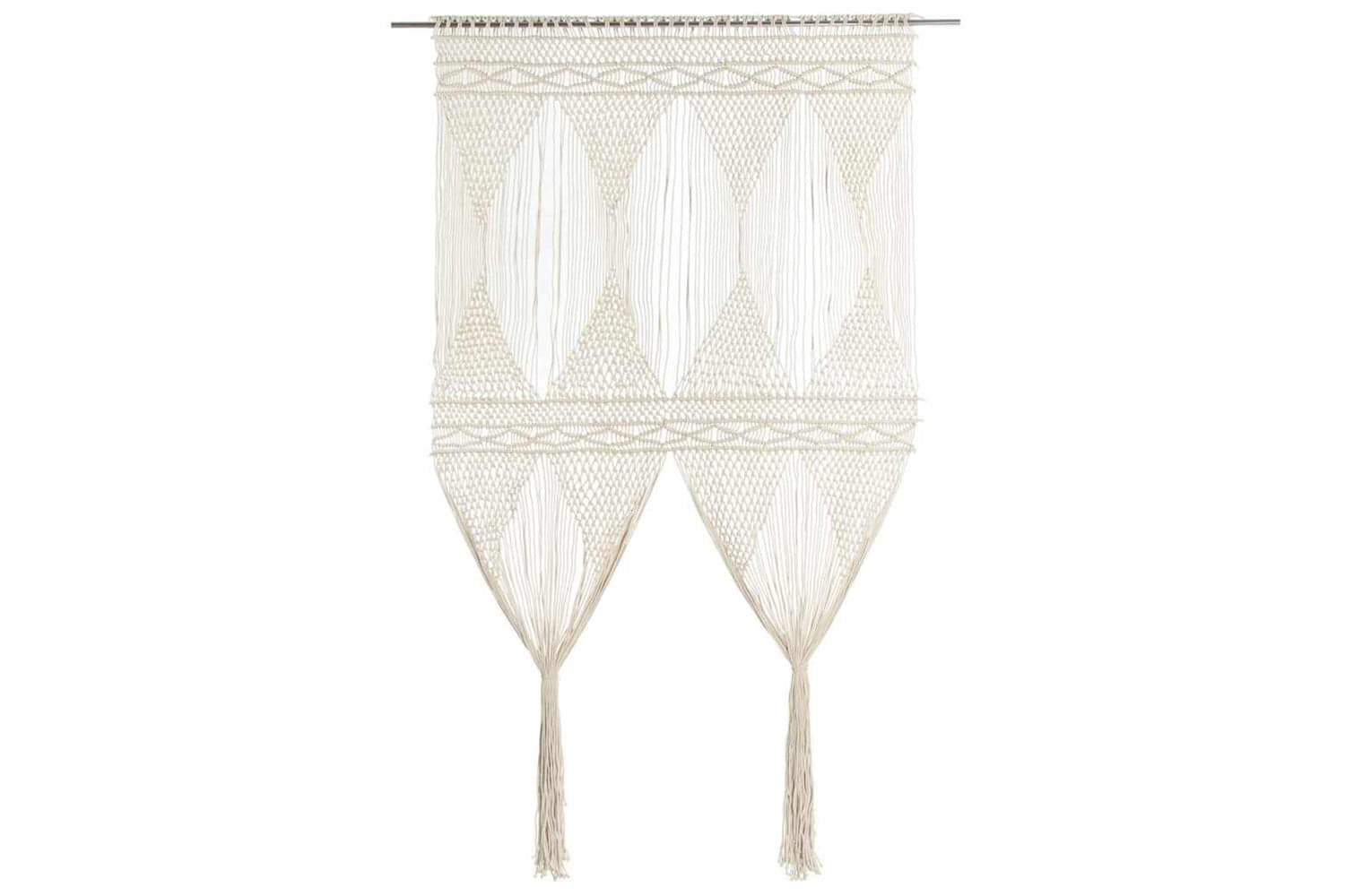 vidaXL Macrame Curtain