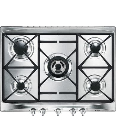 Smeg Cucina 69cm 5 Burner Gas Hob - Stainless Steel