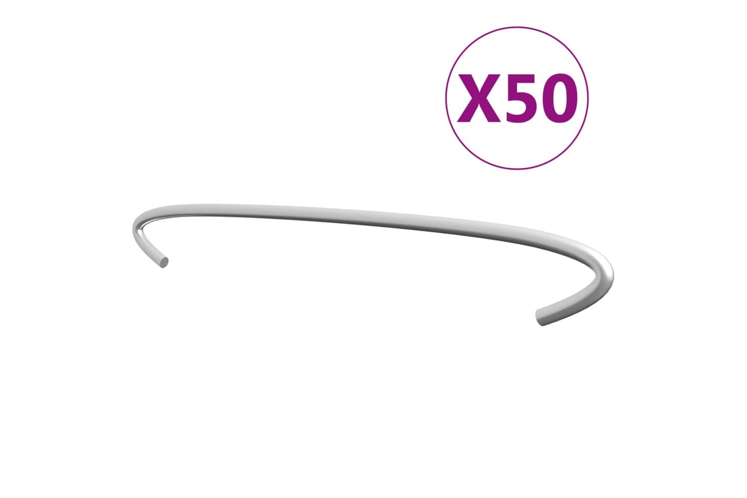 Vidaxl 145623 Gabion Hooks 50 Pcs Galvanised Steel 40 Cm
