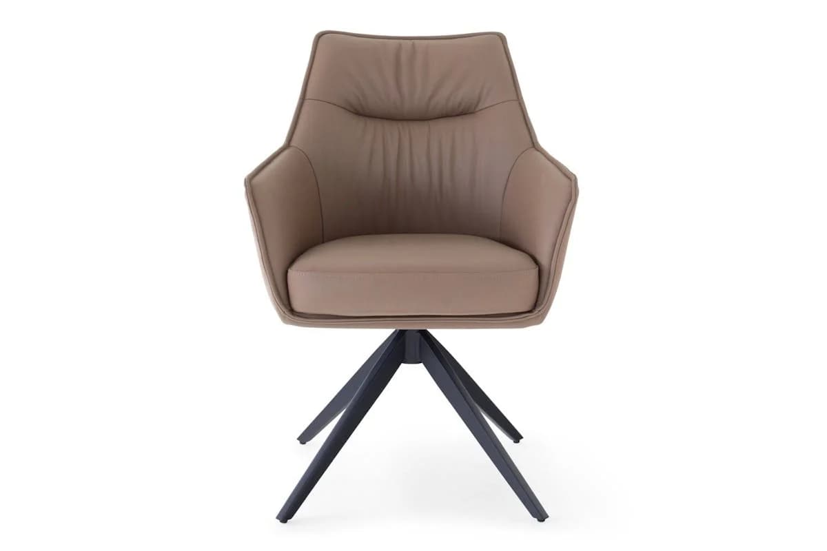 Kayleigh Carver Dining Chair Swivel Leather