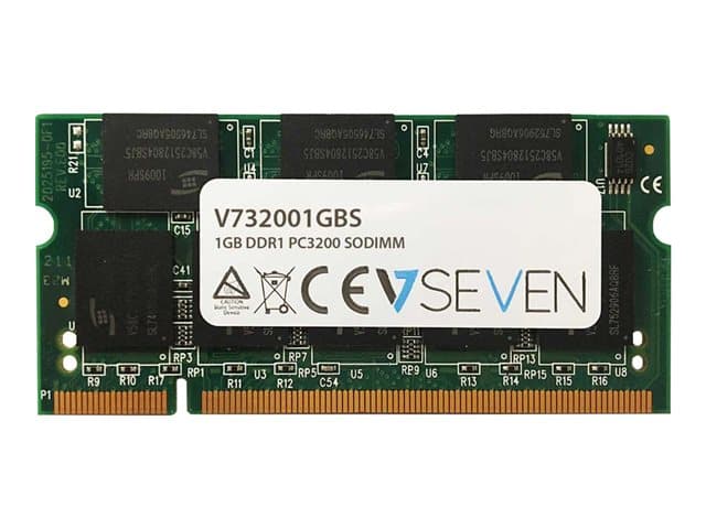 VIDEOSEVEN - V7 - DDR - module - 1 GB - SO-DIMM 200-pin - 400 MHz / PC3200 - unbuffered
