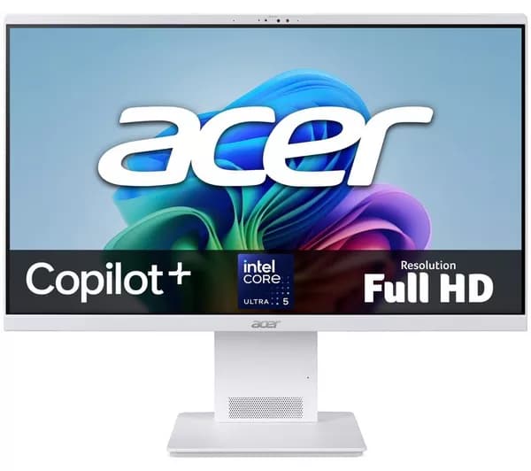 ACER Aspire S24B 23.8" All-in-One PC - Intel® Core™ Ultra 5, 512 GB SSD, White