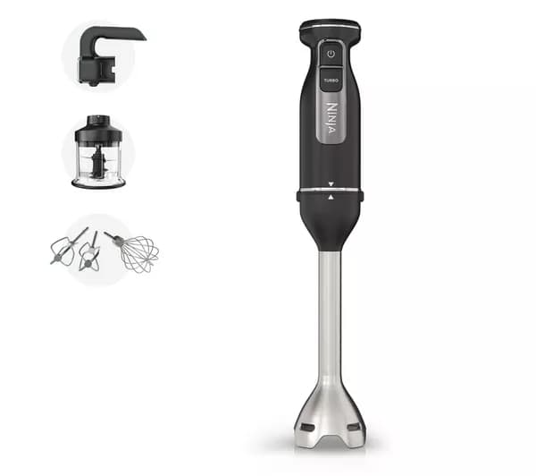 NINJA Foodi 3-in-1 CI100UK Hand Blender, Mixer & Chopper - Black