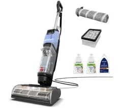 BISSELL CrossWave EdgeFind 4136E Upright Wet & Dry Vacuum Cleaner - Black & Light Blue
