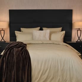 540 Thread Count Hotel Suite Satin Stripe Oxford Pillowcase Taupe