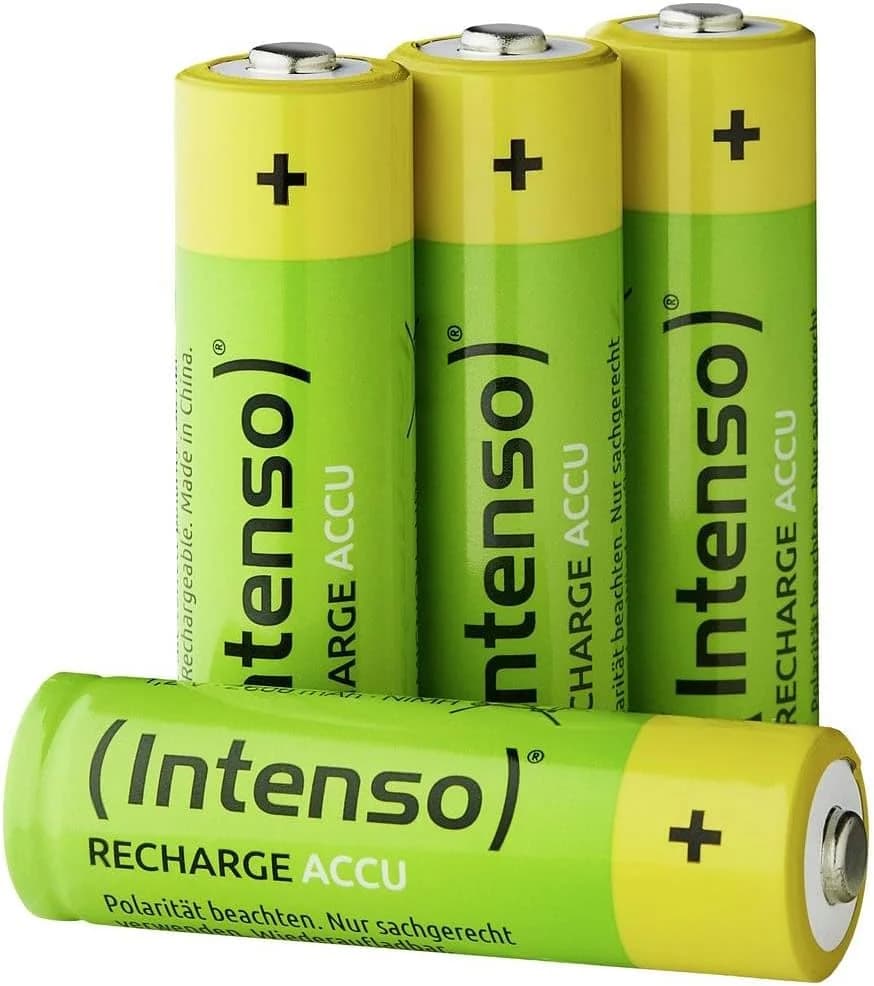 Intenso Energy Eco Rechargeable AA 2600mAh NiMH Batteries, 4 Pack | 7505624