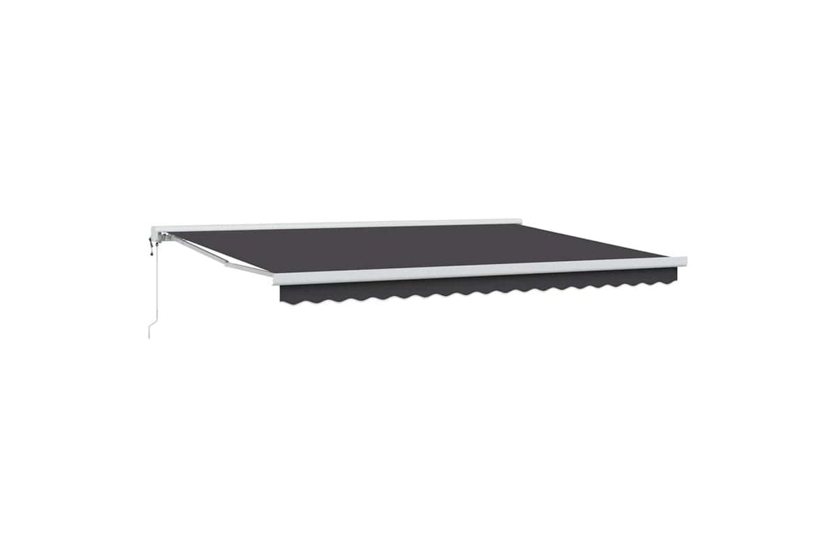Vidaxl Retractable Awning Manual Anthracite 450 X 300 Cm Fabric Metal