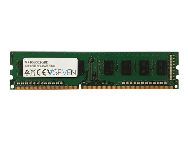 VIDEOSEVEN - V7 - DDR3 - module - 2 GB - DIMM 240-pin - 1333 MHz / PC3-10600 - unbuffered
