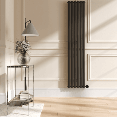 Russet Vertical Smart Electric Radiator with Wi-Fi Thermostat - 2000W - H1800xW354 - Bathroom Safe