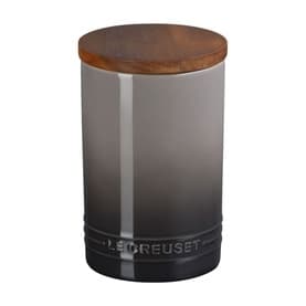 Stoneware Storage Jar With Wooden Lid 770ml