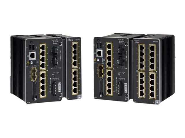 CISCO - Catalyst IE3300 Rugged Series - Network Essentials - switch - Managed - 10 x 10/100/1000 + 2 x SFP - DIN rail mountable - DC power