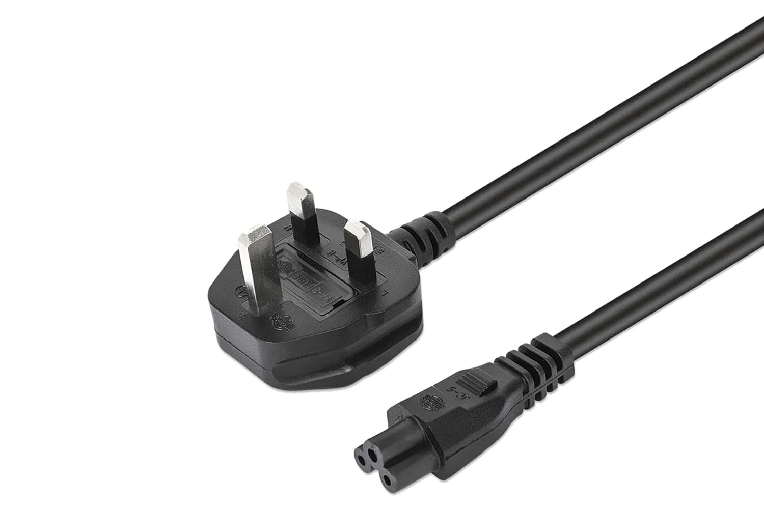 Manhattan 3-Pin UK Power Cable BS1363 to C5