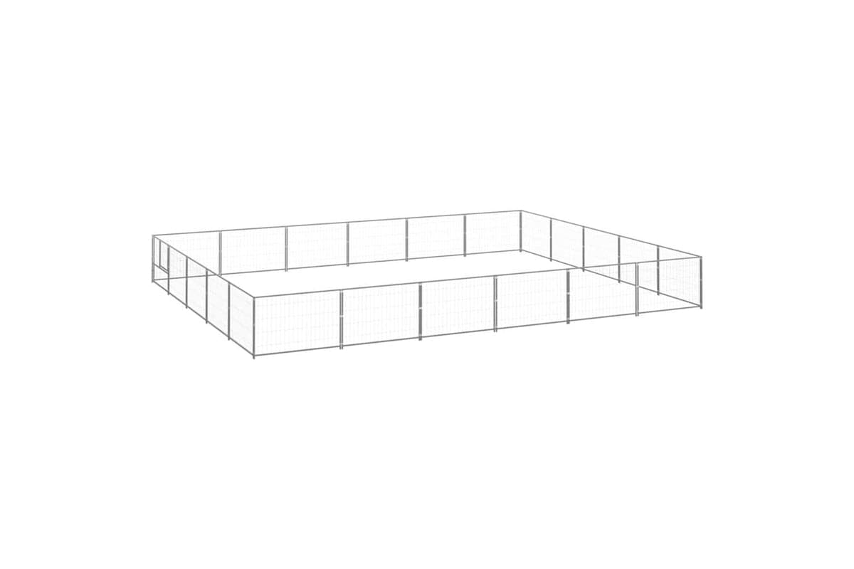 Vidaxl Dog Kennel Silver 30 M Steel