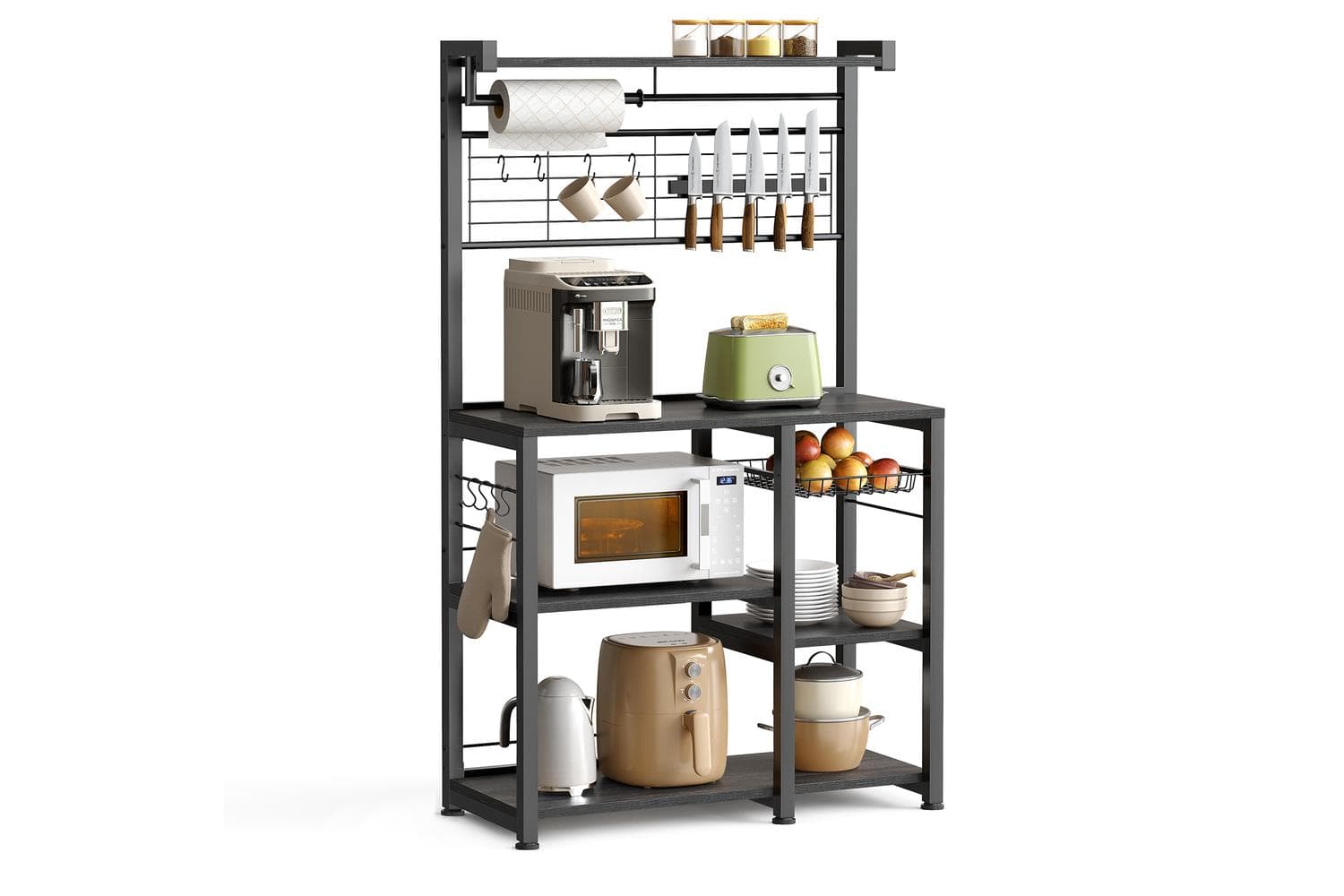 Kitchen Shelf | Kitchen Storage Shelf | Particle Board And Steel | Adjustable