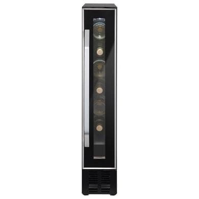 Refurbished electriQ 7 Bottle Freestanding Under Counter Wine Cooler - Stainless Steel