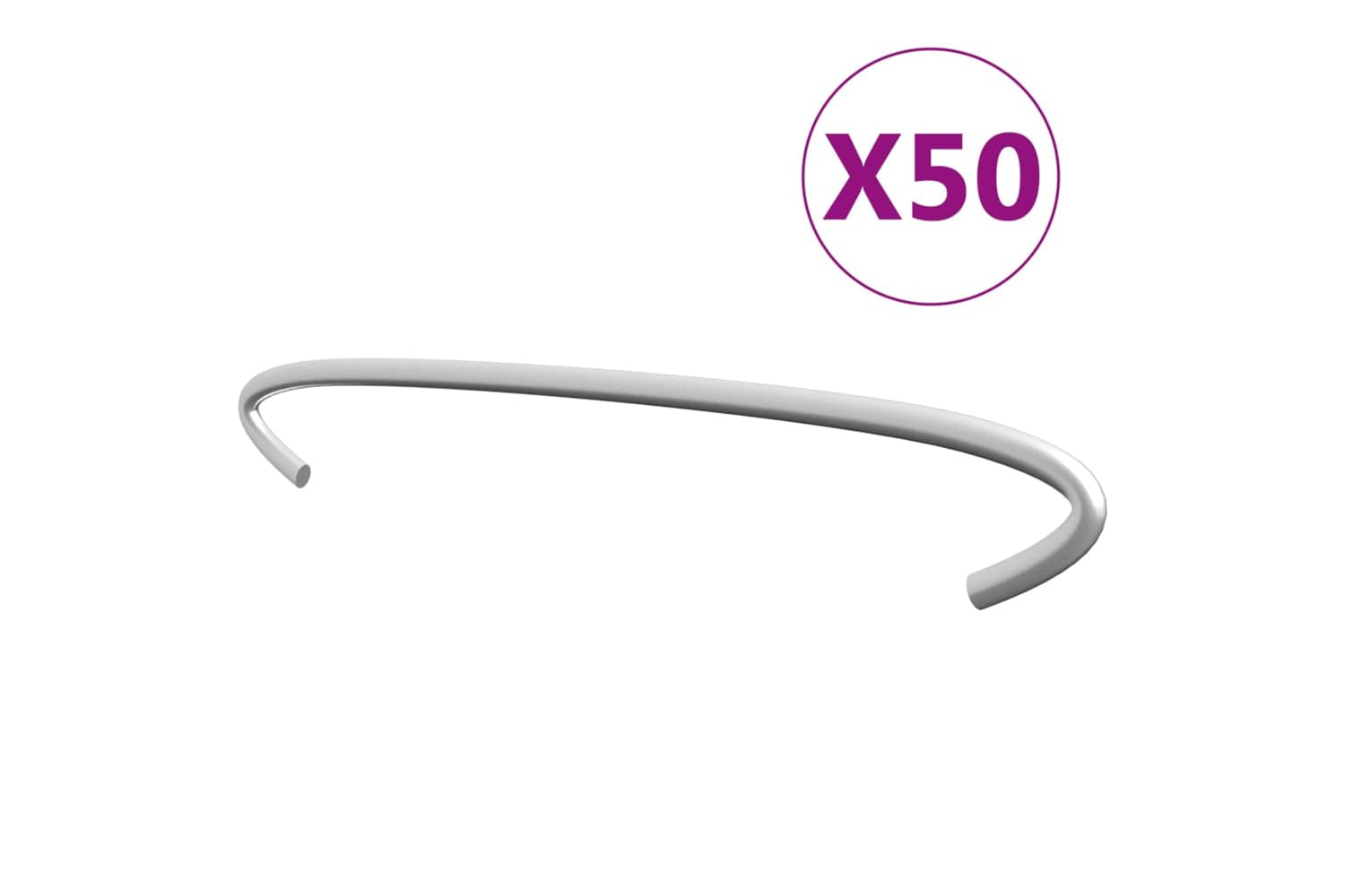 Vidaxl 145619 Gabion Hooks 50 Pcs Galvanised Steel 20 Cm