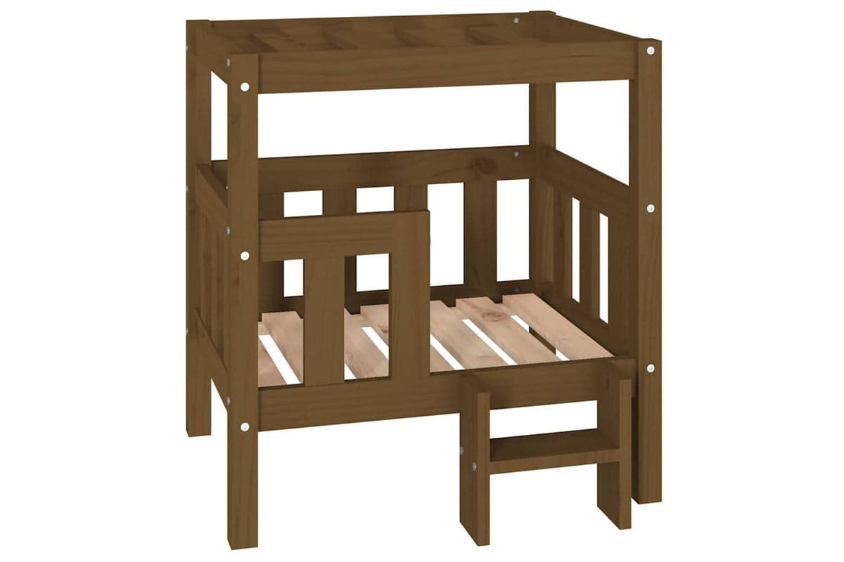 Dog Bed Honey Brown 655x505x70 Cm Solid Wood Pine