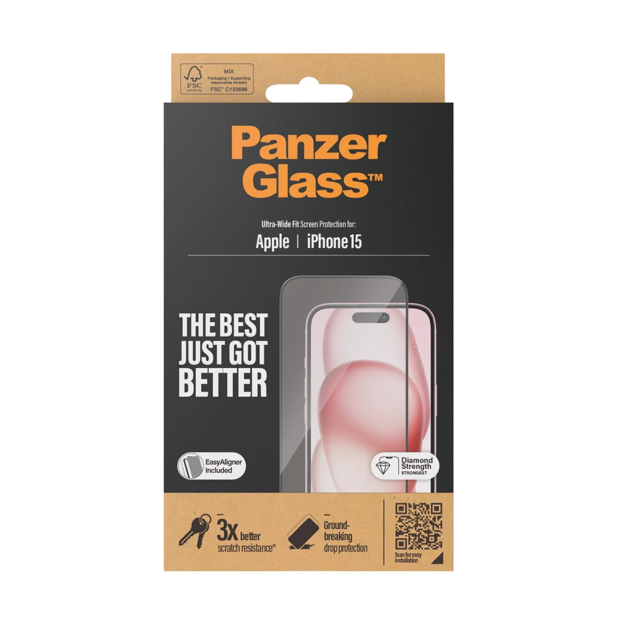 PanzerGlass iPhone 15 Screen Protection | 2809