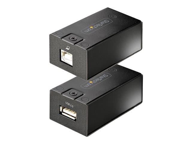 STARTECH.COM - Startech USB 2.0 Extender over Cat5e/Cat6 Cable (RJ45), 492ft/150m USB Over Ethernet Extender/Adapter Kit - Externally Powered USB Extender, USB to Ethernet Converter, 480 Mbps, Rugged Metal Housing (C15012-USB-EXTENDER) - USB extender - USB 2.0 - over CA