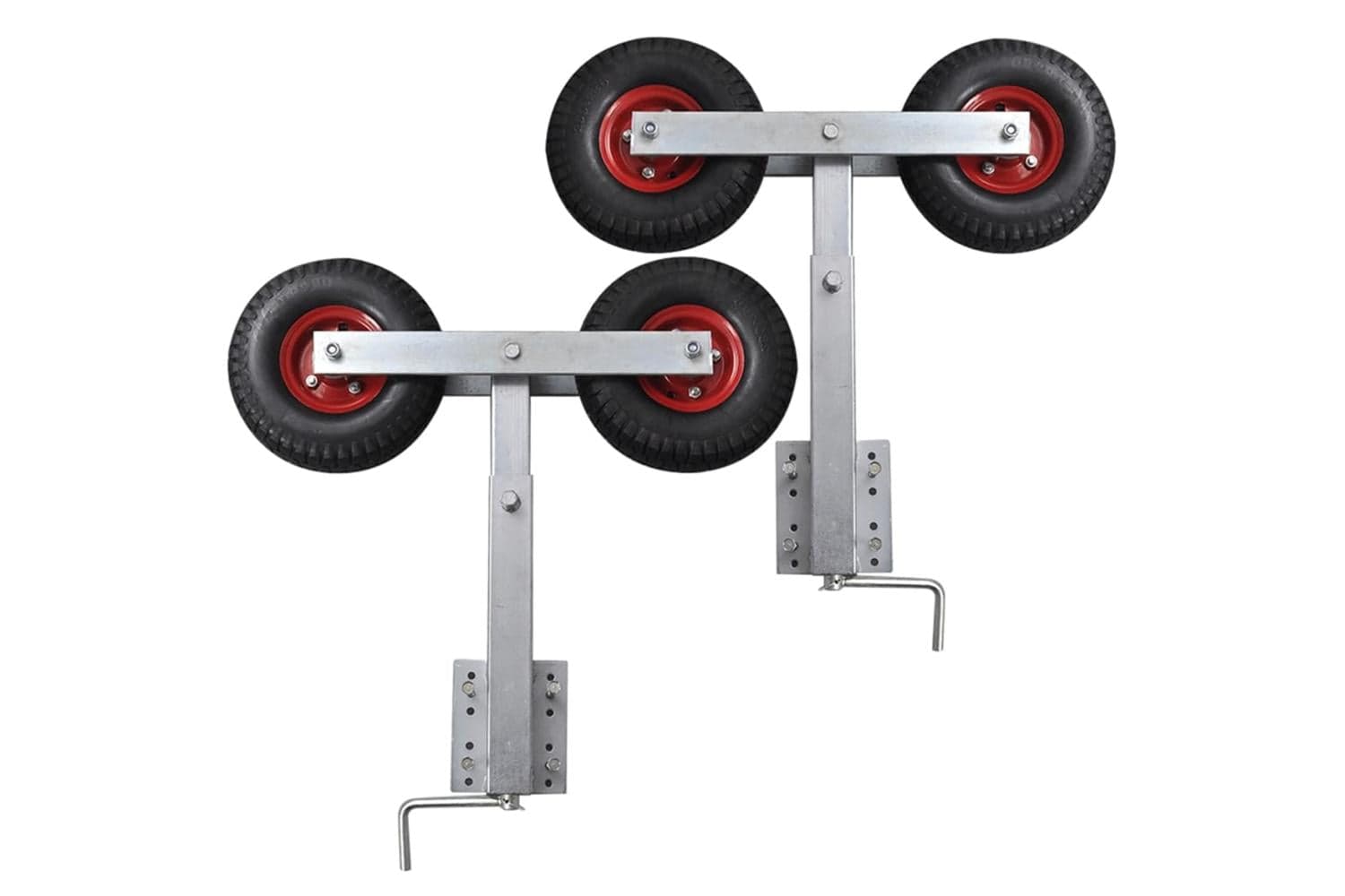 vidaXL 141551 Boat Trailer Double Wheel Bow Support Set Of 2 59 - 84cm
