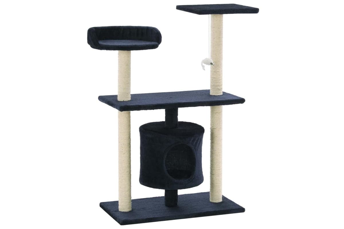 Cat Tree With Sisal Scratching Posts 95 Cm Dark Blue