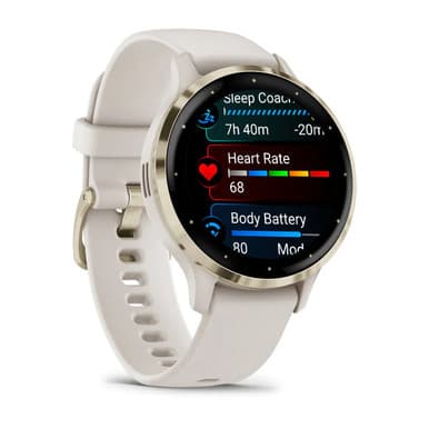 Garmin Venu 3s Smartwatch - Soft Gold - Ivory Case | 010-02785-04