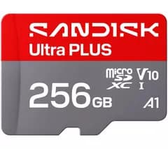 SANDISK Ultra Plus Class 10 microSDXC Memory Card - 256 GB