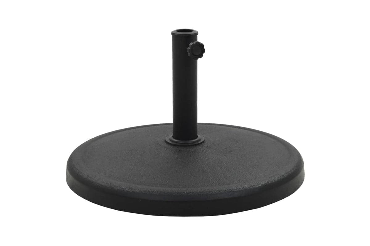 Vidaxl 45197 Parasol Base Round Polyresin 19 Kg Black
