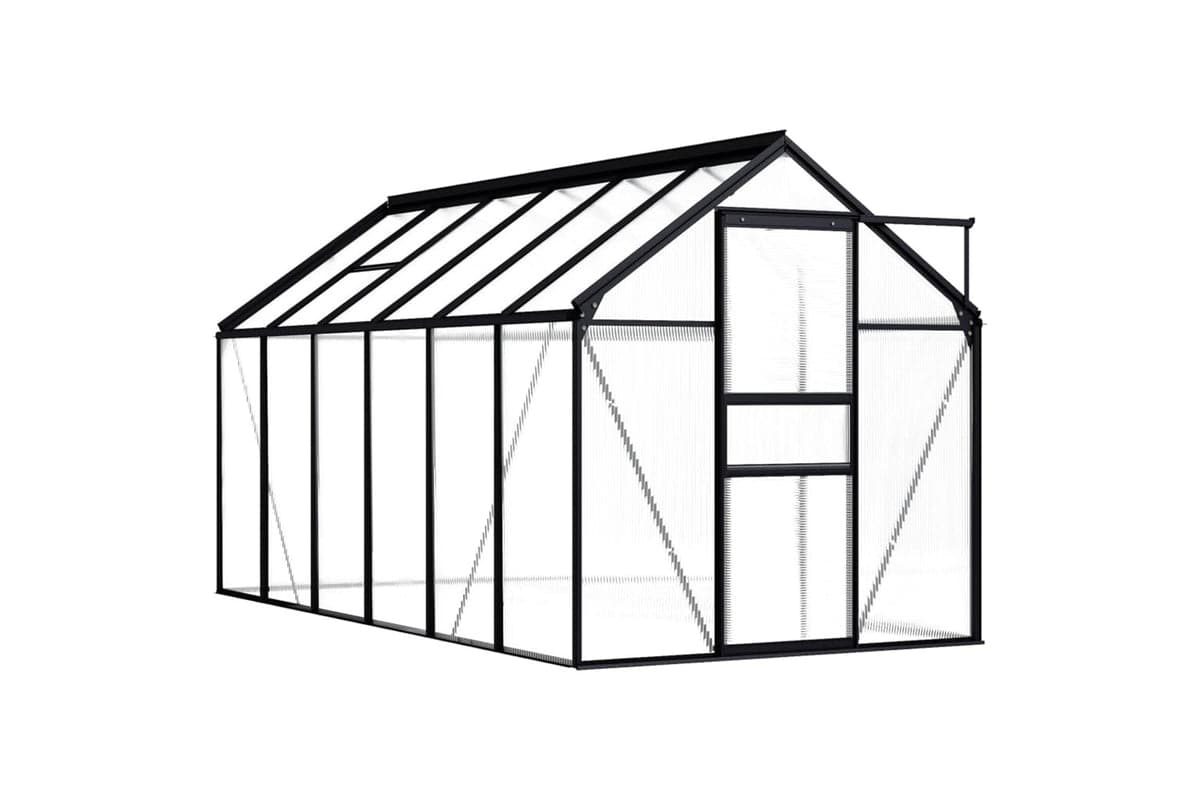 Vidaxl 48212 Greenhouse Anthracite Aluminium 7.03 Sq M