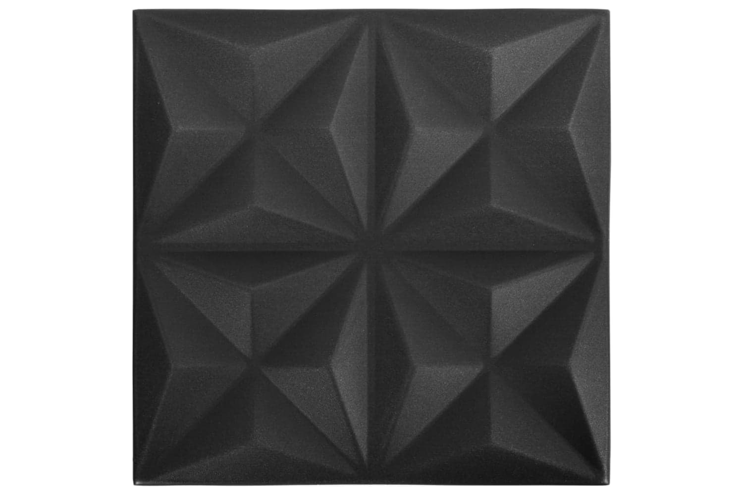 Vidaxl 3d Wall Panels 24 Pcs 50x50 Cm Origami Black 6 M²
