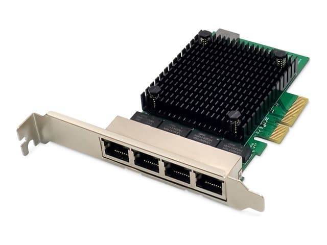 DIGITUS - network adapter - PCIe 2.1 - 10/100/1000/2500Base-T x 4