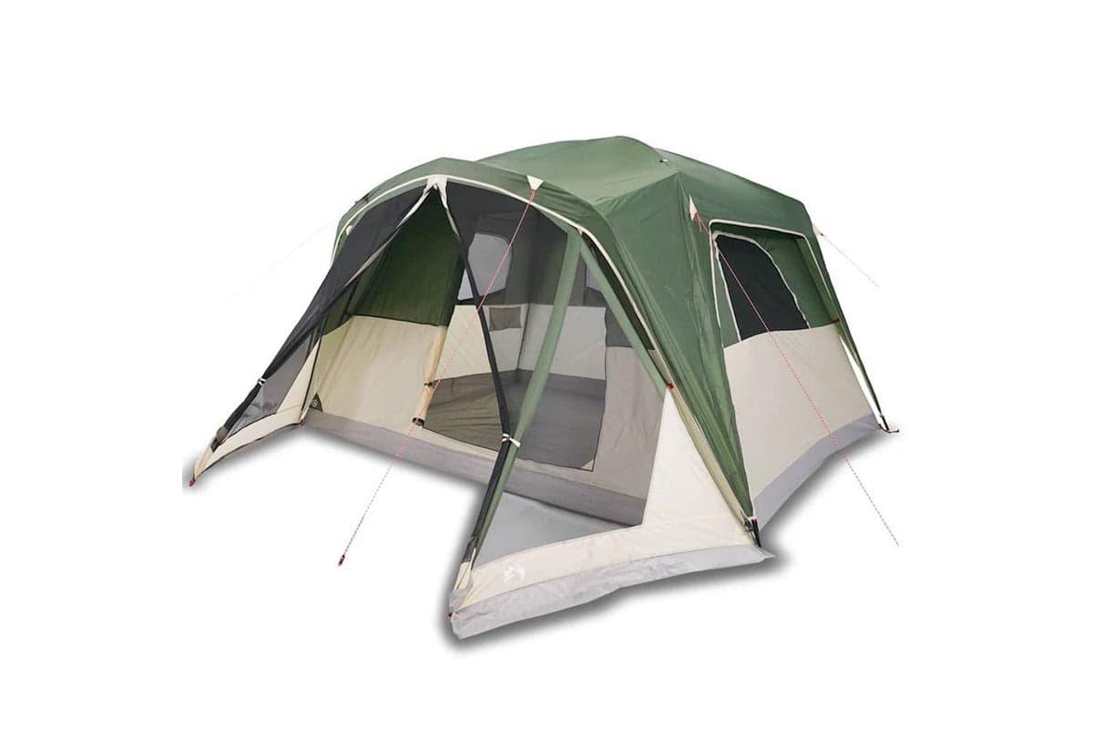 Vidaxl Family Tent With Porch 6-person Green Waterproof