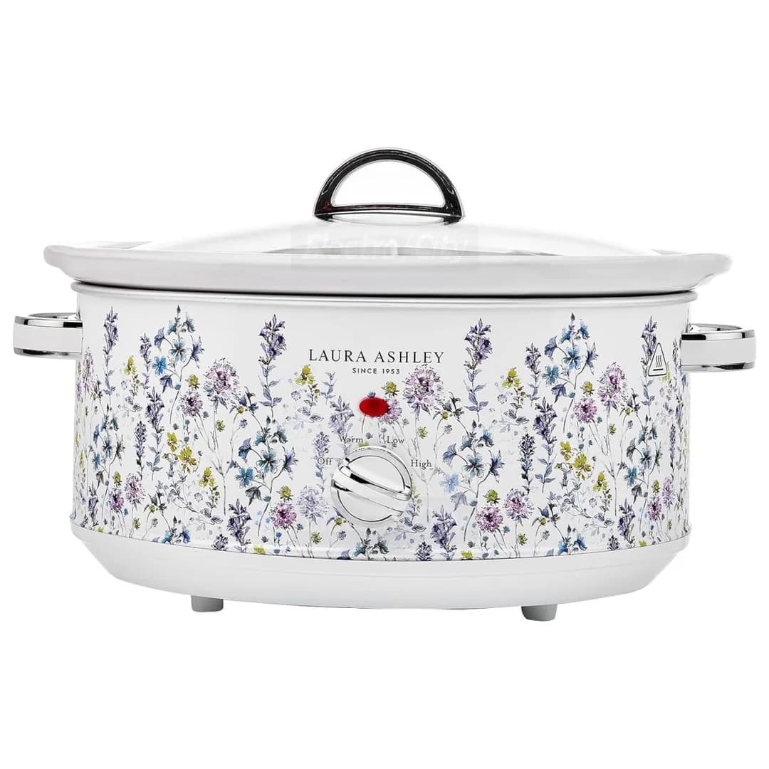 Laura Ashley 6.5 Litre Slow Cooker with 3 Heat Settings | Wild Meadow Floral
