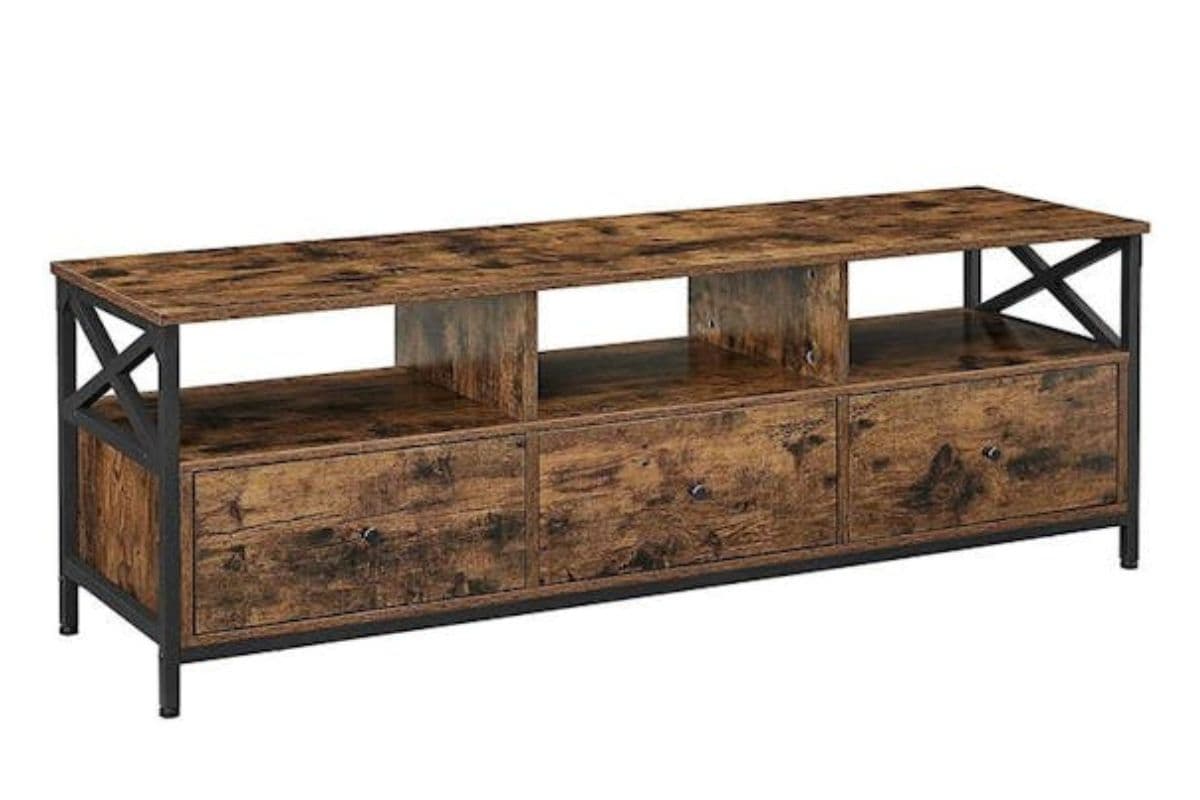 Tv Stand | Tv Unit | Particleboard And Steel | 147x40x50cm