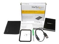 Startech USB 3.1 (10 Gbps) Gen 2 External Hard Drive Enclosure for 2.5' SATA Drives - Portable Hard Drive Enclosure (S251BMU313) - storage enclosur...