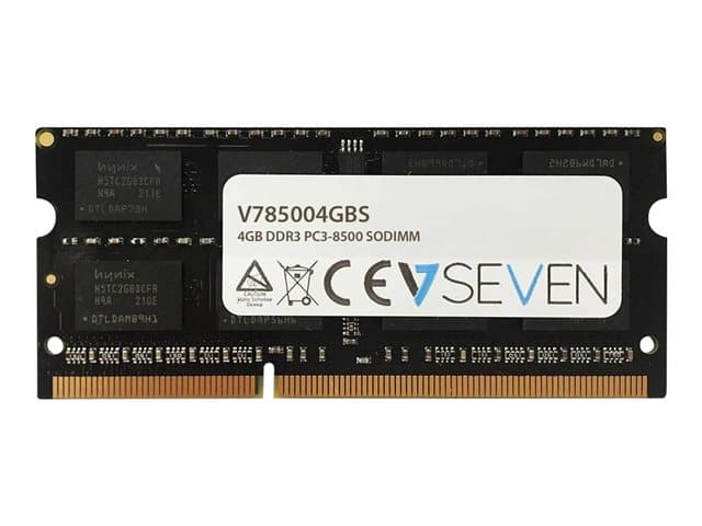 VIDEOSEVEN - V7 - DDR3 - module - 4 GB - SO-DIMM 204-pin - 1066 MHz / PC3-8500 - unbuffered