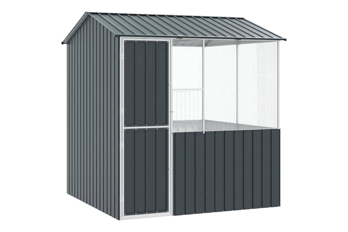 Bird Cage Anthracite 215 X 209 X 230 Cm Galvanised Steel