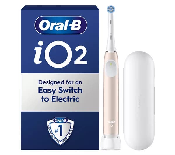 ORAL-B iO2 Electric Toothbrush + Travel Case - Calm Pink