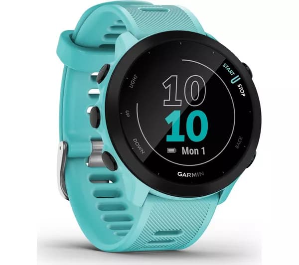 GARMIN Forerunner 55 Running Watch - Aqua Blue, Universal