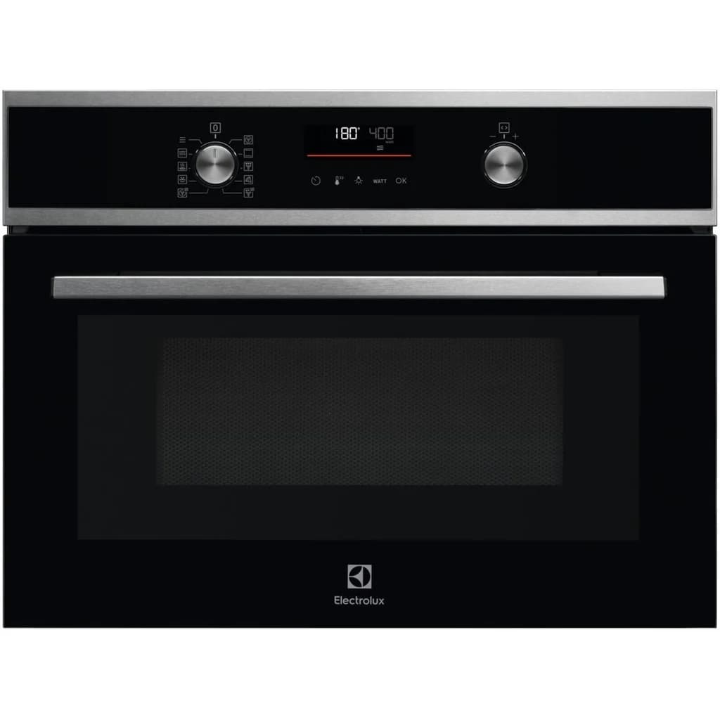 Electrolux 700 CombiQuick 43L Built-In Multifunction Electric Single Oven with Combi Microwave - Steel | EVLDE46X