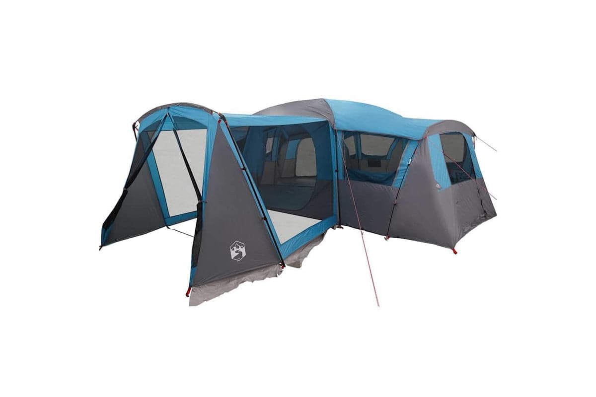 Vidaxl Family Tent With Roof Blue And Grey 745 X 700 X 217 Cm