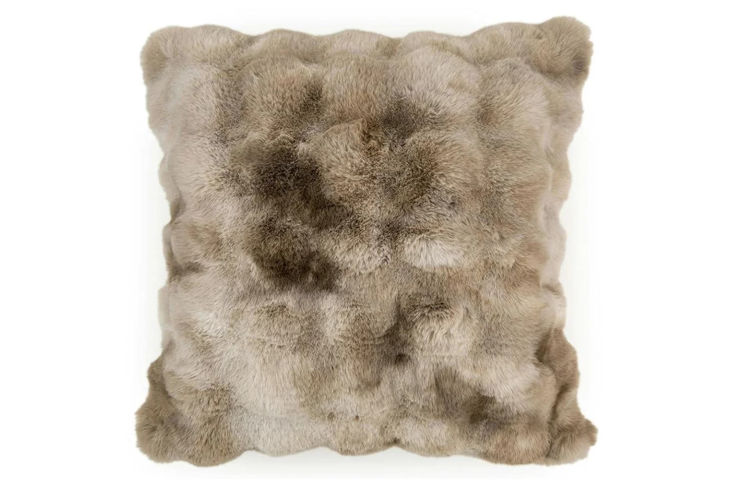 Luxury Natural Texture Faux Fur Cushion | Natural | 50 x 50 cm