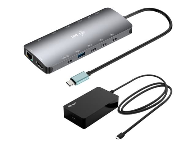 I-TEC - Nano Dock - docking station - USB-C / USB4 / Thunderbolt 3 / Thunderbolt 4 - 2 x HDMI, USB-C - 1GbE