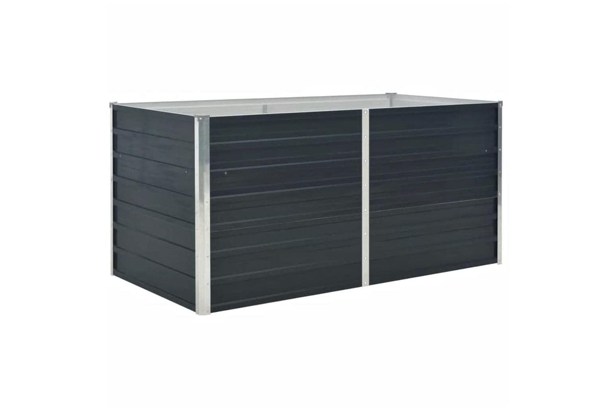 vidaXL 45722 Raised Garden Bed Anthracite 160x80x77cm Galvanised Steel