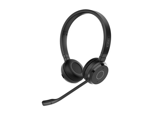 JABRA - Evolve 65 TE Stereo - Headset - on-ear - Bluetooth - wireless - USB-A via Bluetooth adapter - noise isolating - UC certified