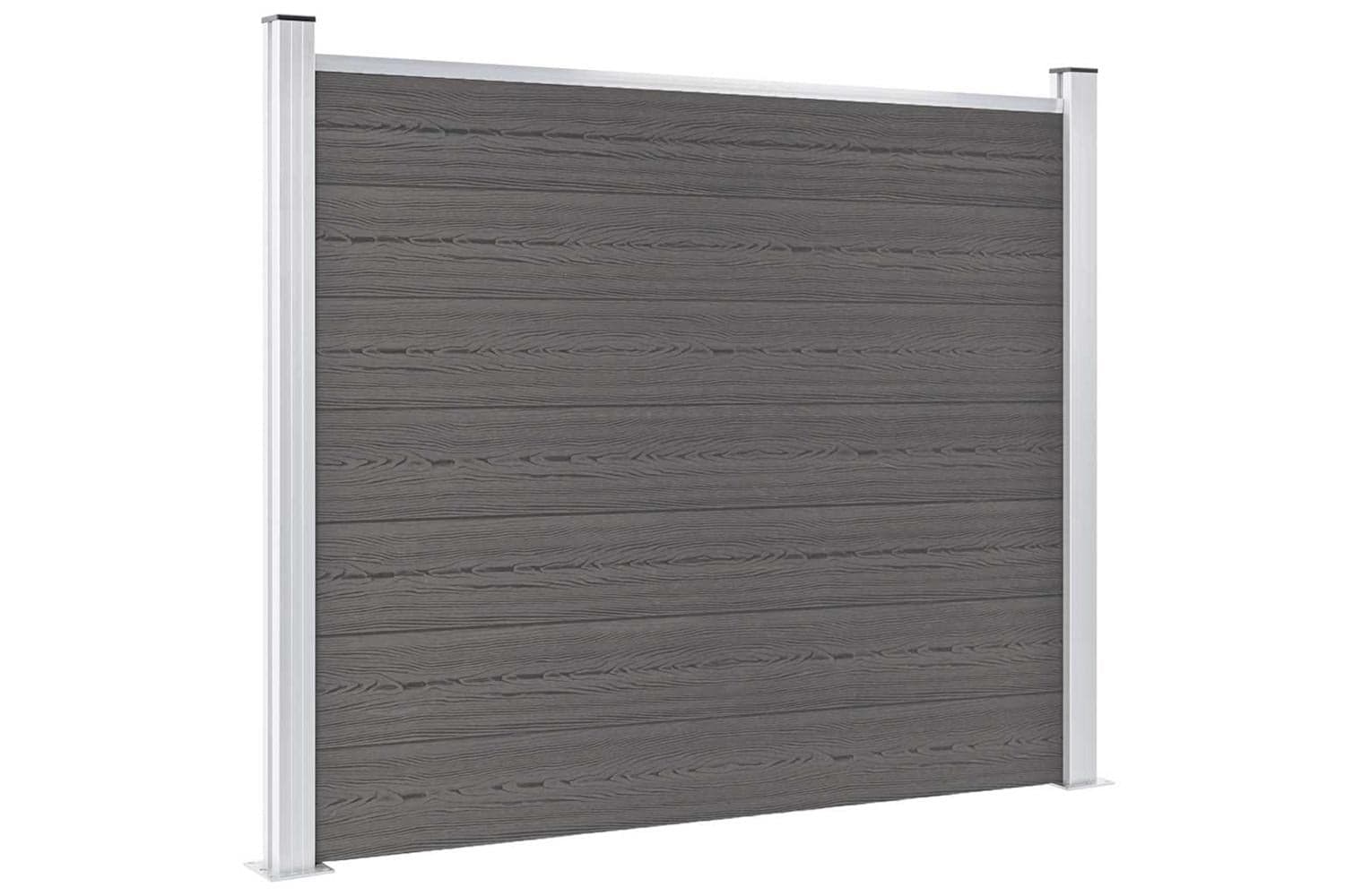 vidaXL Fence Panel Wpc 180x146cm Grey